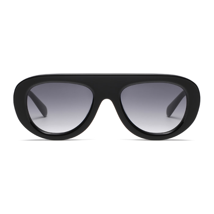Gafas OCEAN modelo Cote des Basques en color Montura negra brillante con lentes de degradado ahumado