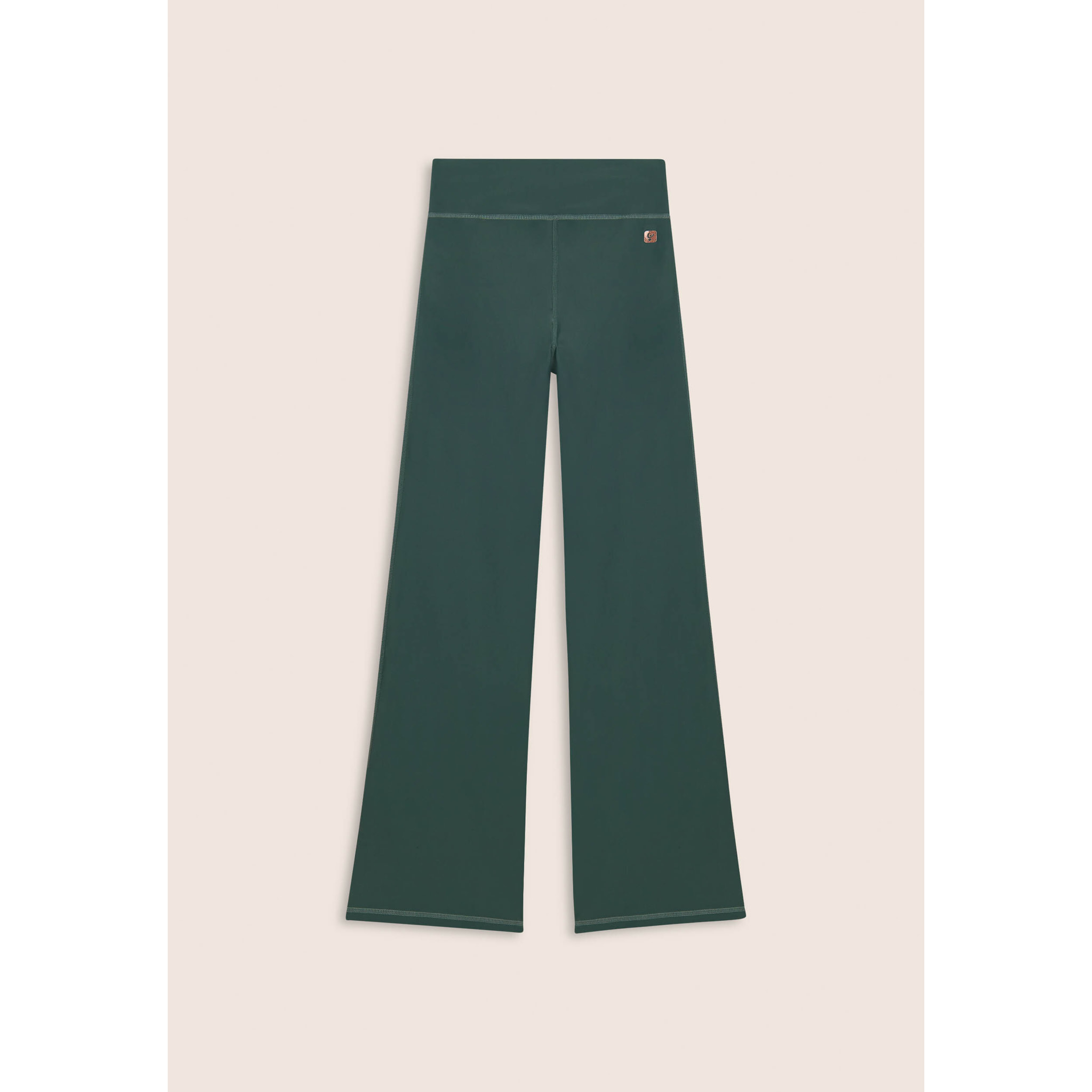 Leggings sportivi a zampa con vita alta e tasca interna