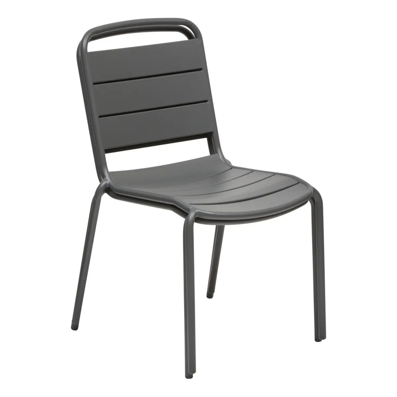 Chaise de jardin empilable Alegoria gris graphite