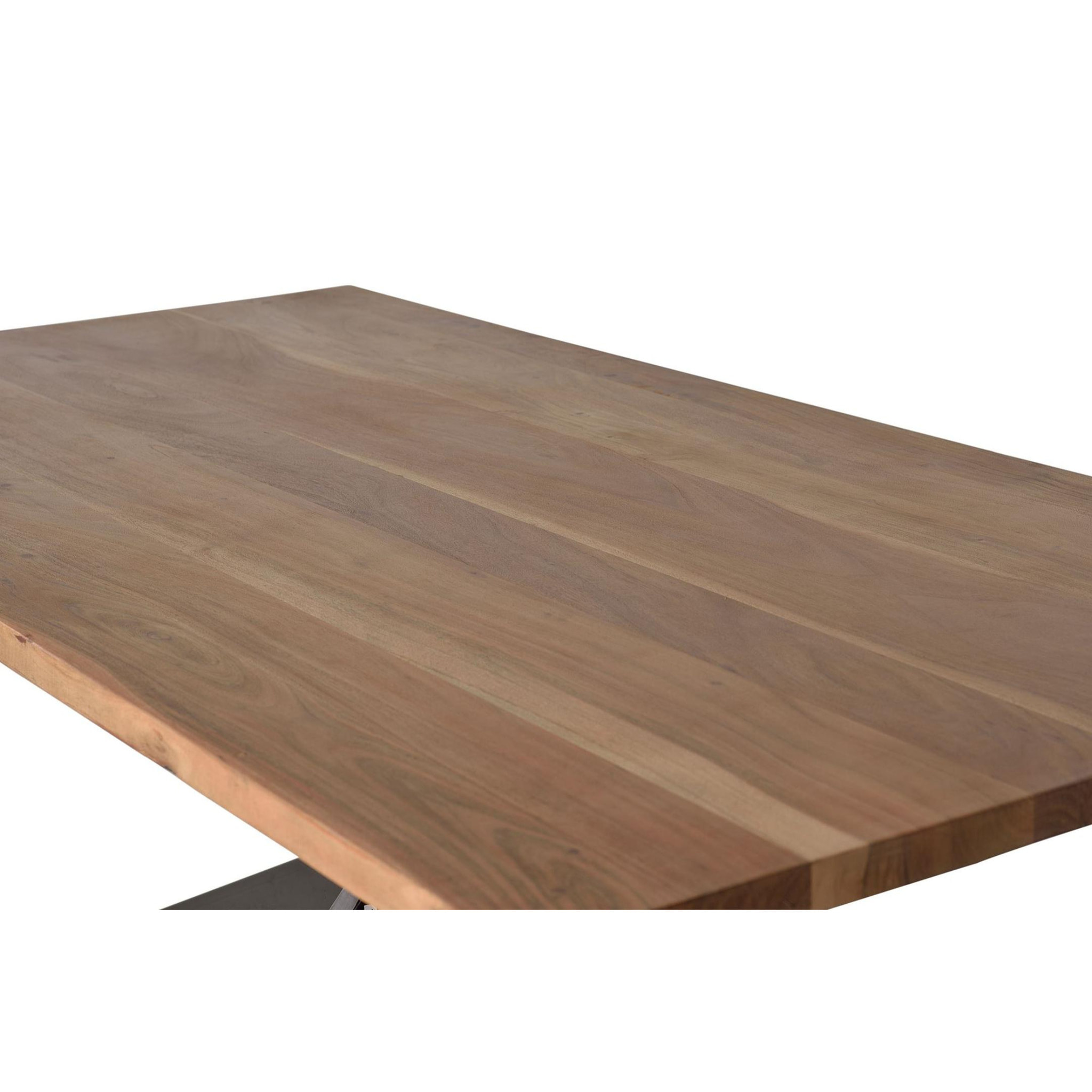 Mesas de Comedor de Madera de Acacia 180 Cm Estilo Industrial