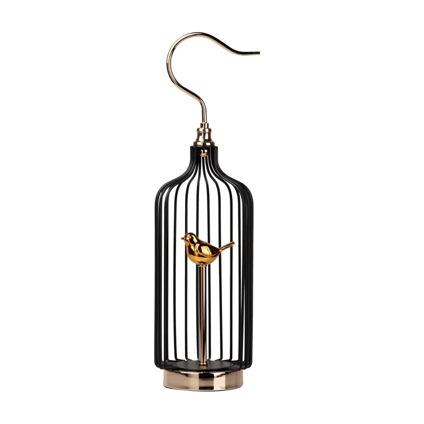 Figura Decoración Metal Pájaro 15x15x51 Cm