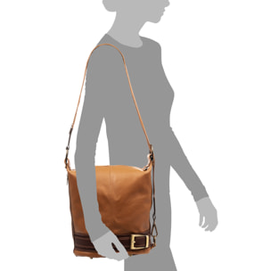 Alvito bolso bandolera-mochila Mujer. Piel auténtica-Sauvage.