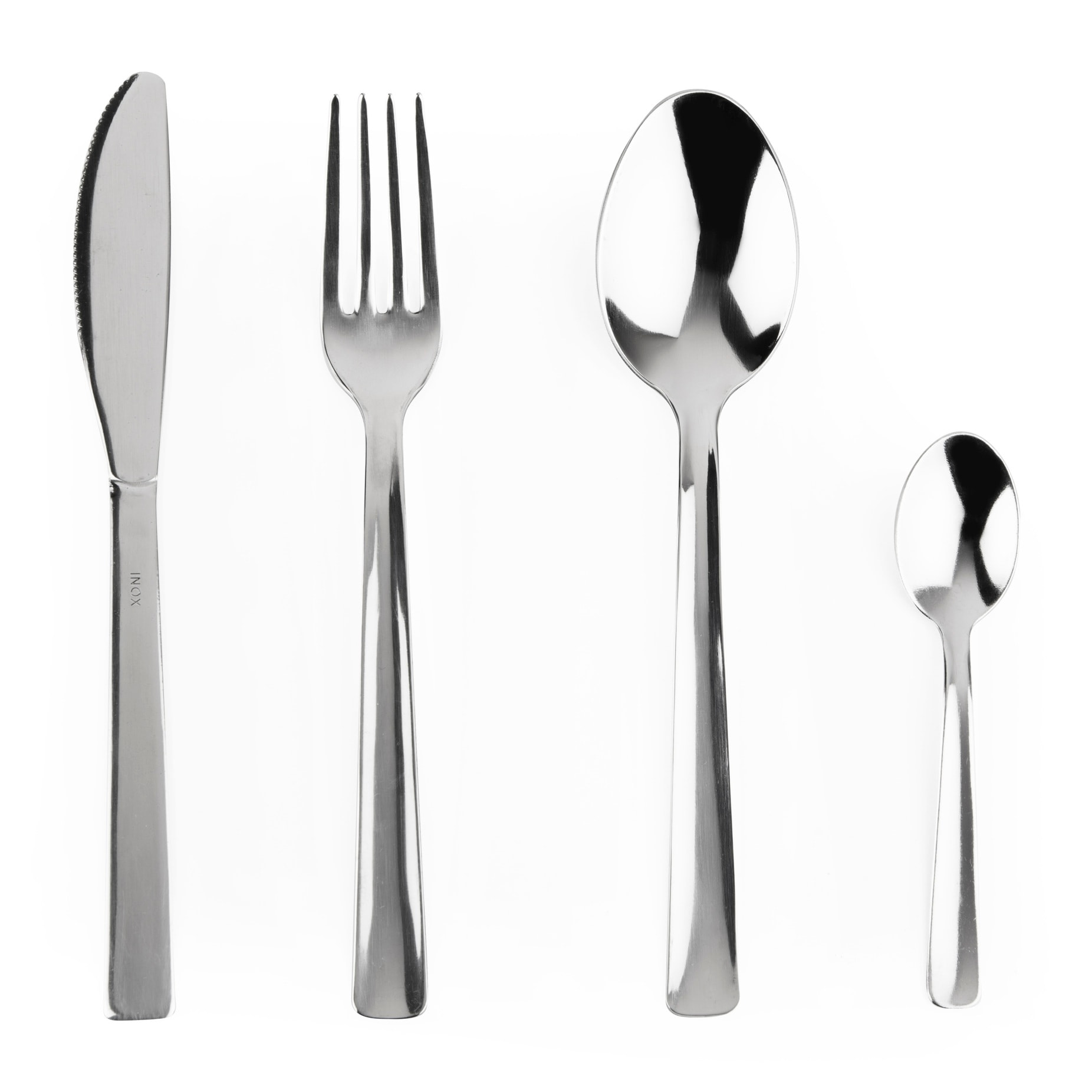 Servizio 24 posate Excelsa – Eco, Acciaio Argento