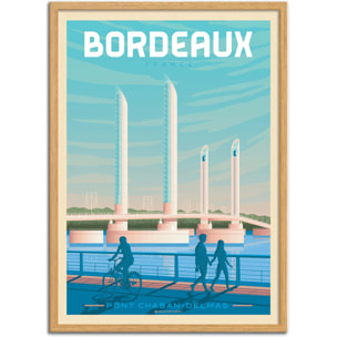 Affiche - Bordeaux - Olahoop Travel Posters