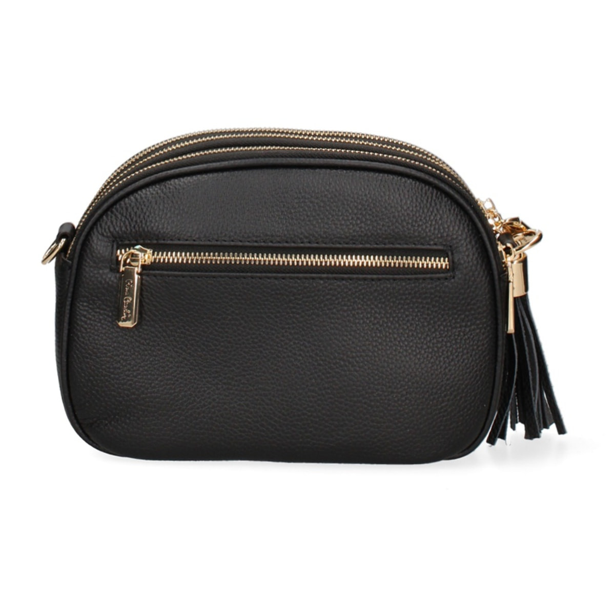 Borsa a tracolla da donna Made in Italy - Modello Cordelia Pro - 100% pelle - 22.5 x 17.0 x 9.5 cm