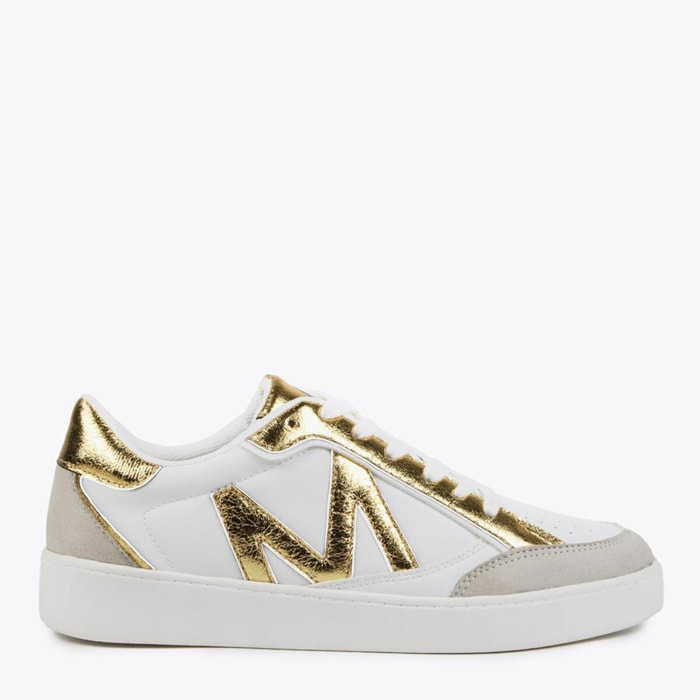 Sneakers bicolori metallizzate