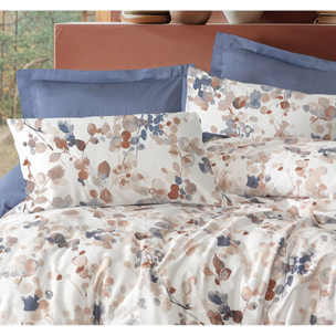 Parure housse de couette et taie(s) oreiller 100% Satin de Coton imprimé