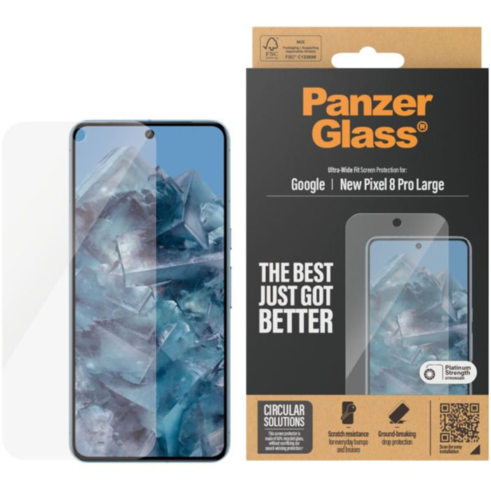 Protège écran PANZERGLASS Google Pixel 9 Pro XL UWF