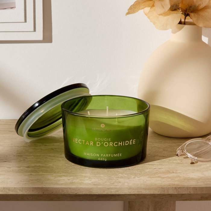 Bougie parfumée 440 g Glowy nectar d'orchidée