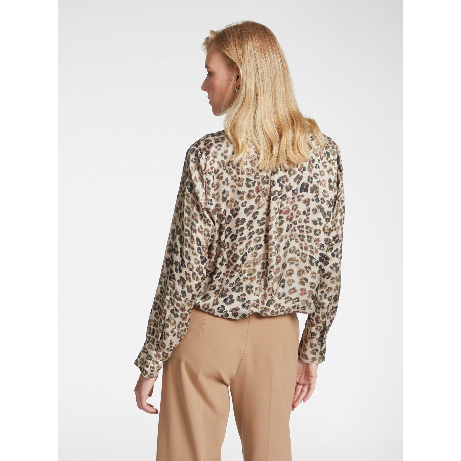 Elena Mirò - Camicia animalier - Beige