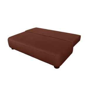 Banquette convertible 3 places velours côtelé avec coffre SELMA