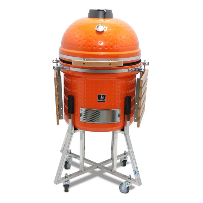 Kamado barbecue avec housse de protection