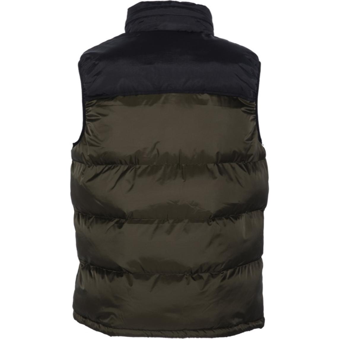 UTAHV PADDED VEST WITH YOKES & SCHOTT NYC EMBROIDERY BODY = 100% NYLON / YOKES = 60% COTTON 40% NYLON Cachi