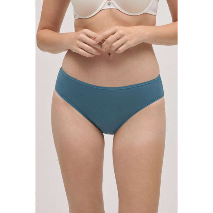 Confezione da 4 mutandine midi basico in cotone