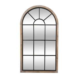 Miroir "Zoé" métal noir 60x107cm
