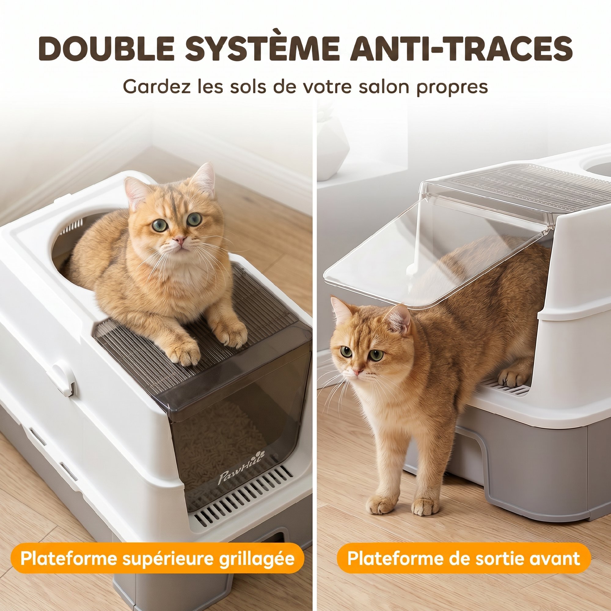 Maison de toilette fermée bac coulissant acier inox filtres désodorisants