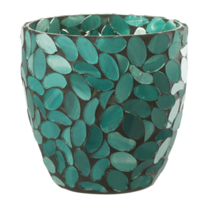 J-Line photophore Mosaïque - verre - azur - small