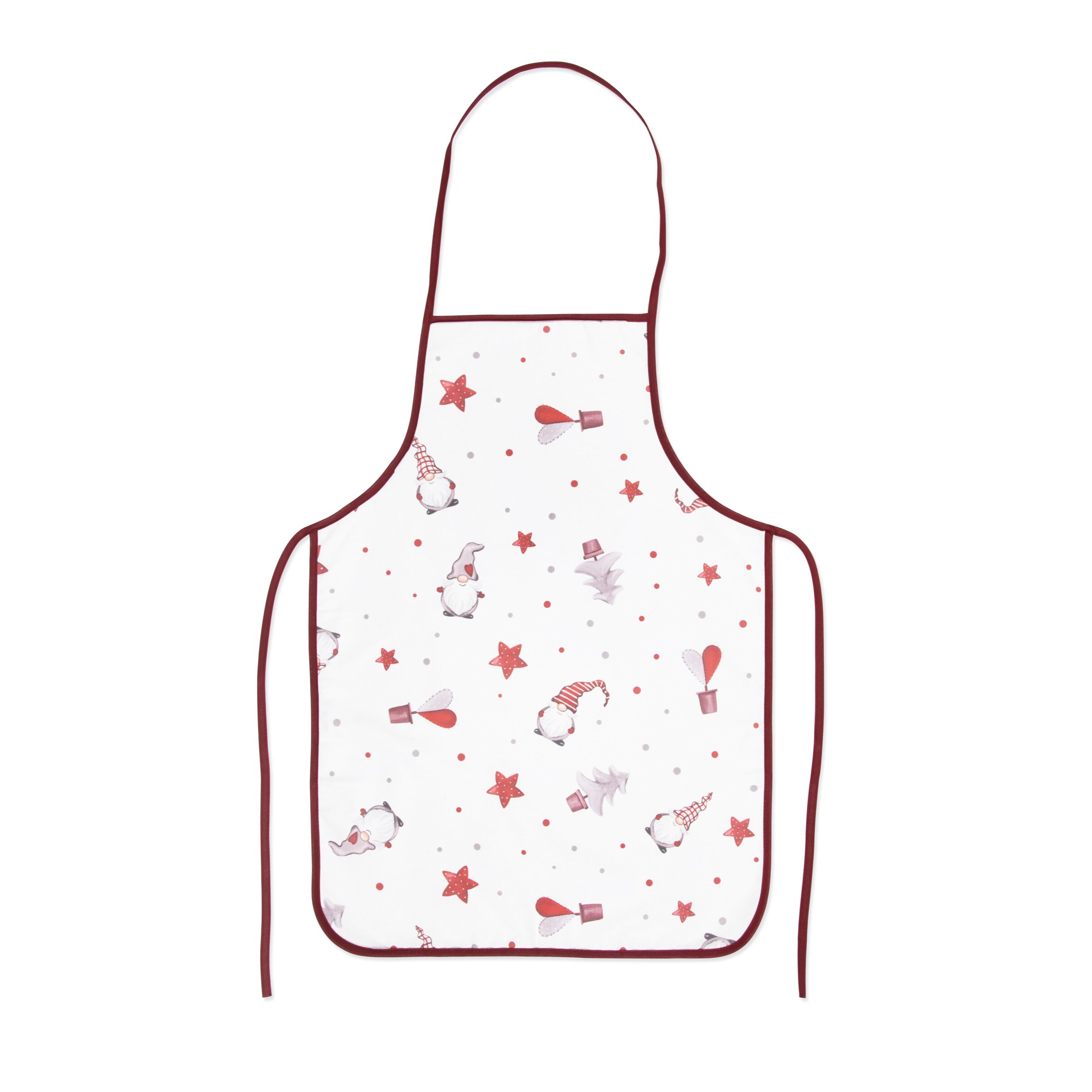 Grembiule da Cucina Excelsa- Gnomo, Cotone Bianco