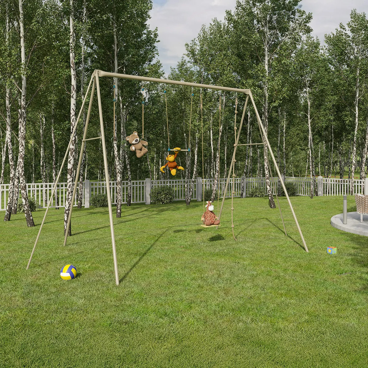 Portique métal 3,50 m Adulte Baxter 2 - 4 personnes