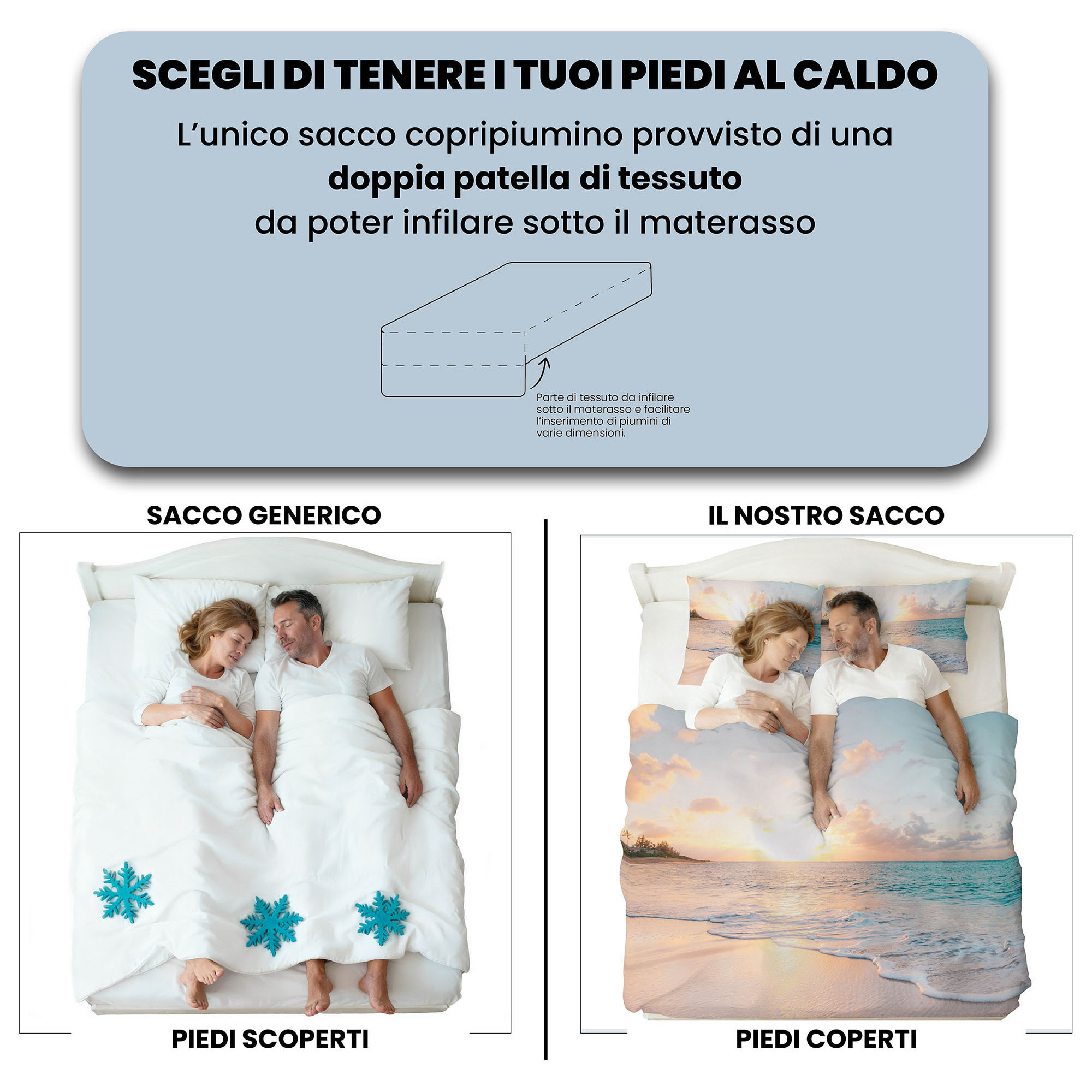 PARURE COPRIPIUMINO GOODNIGHT - STAMPA DIGITALE 100% Microfibra