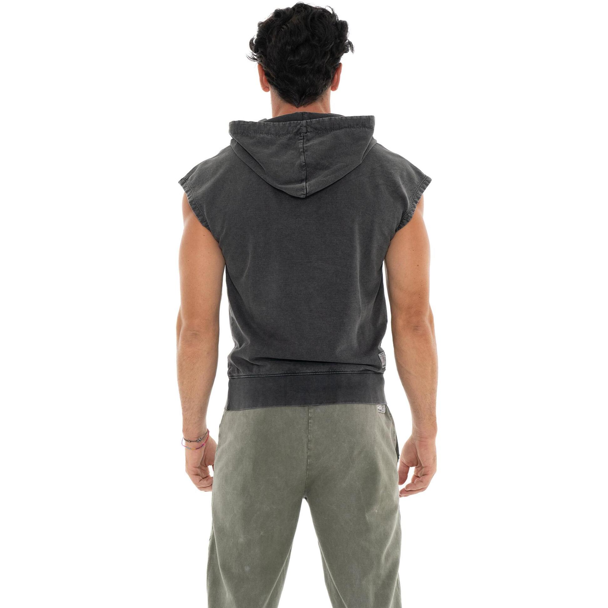 Pantalone da uomo non garzato in tessuto lavato Leone Old Wash