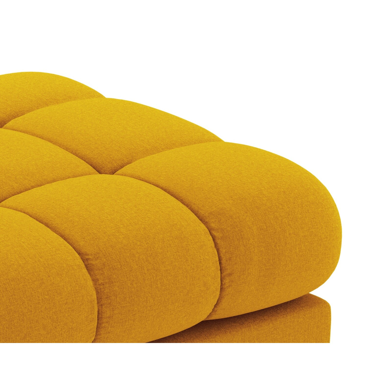 Banc "Bali" 2 places en tissu structurel jaune