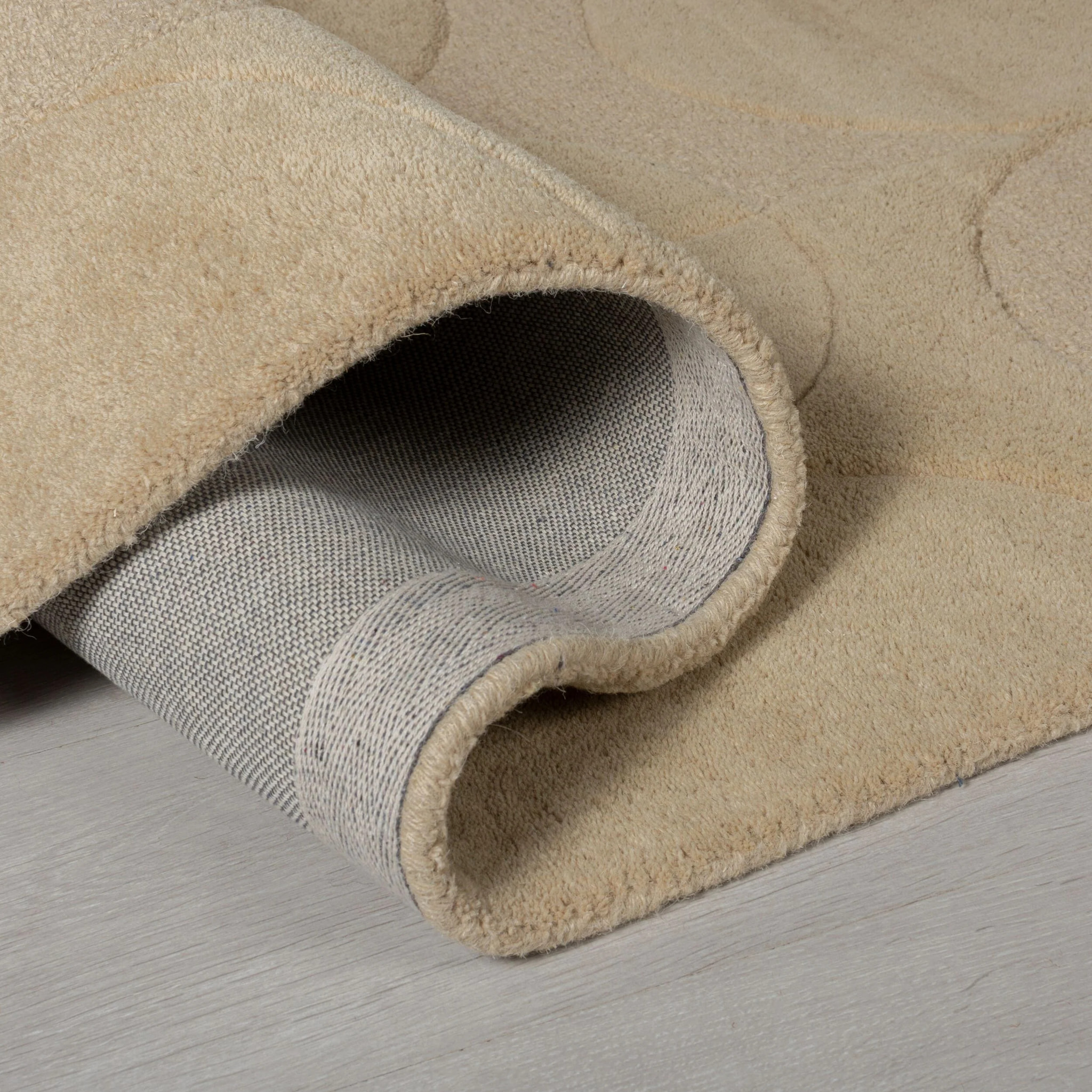 Tapis en laine de couloir GIGI Beige