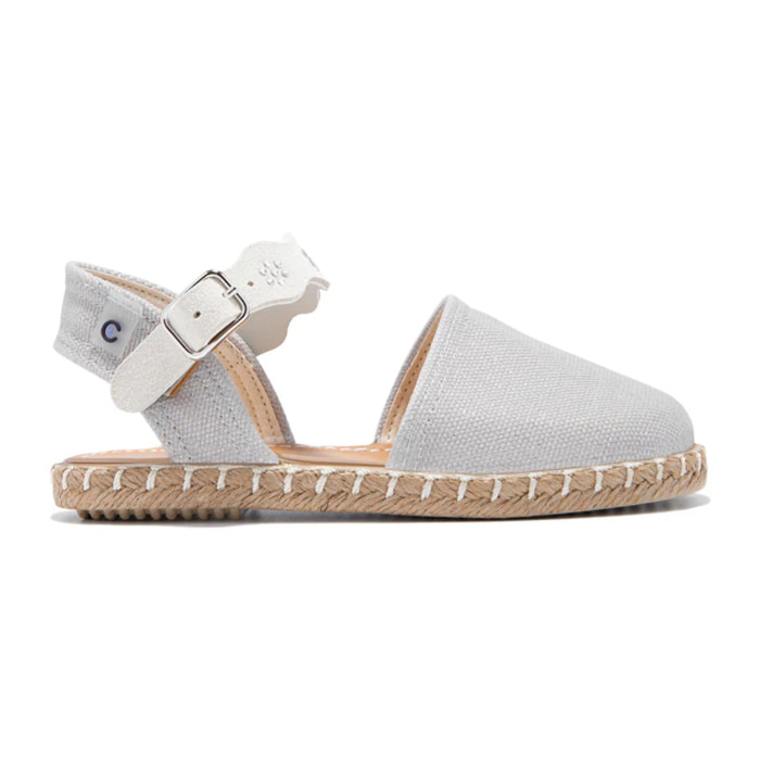 Conguitos - Sandali estivi in juta con zeppa per ragazza comodi