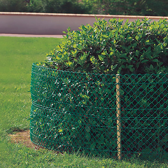 Malla Plastica Cuadrada Para Perterres Floranet Verde