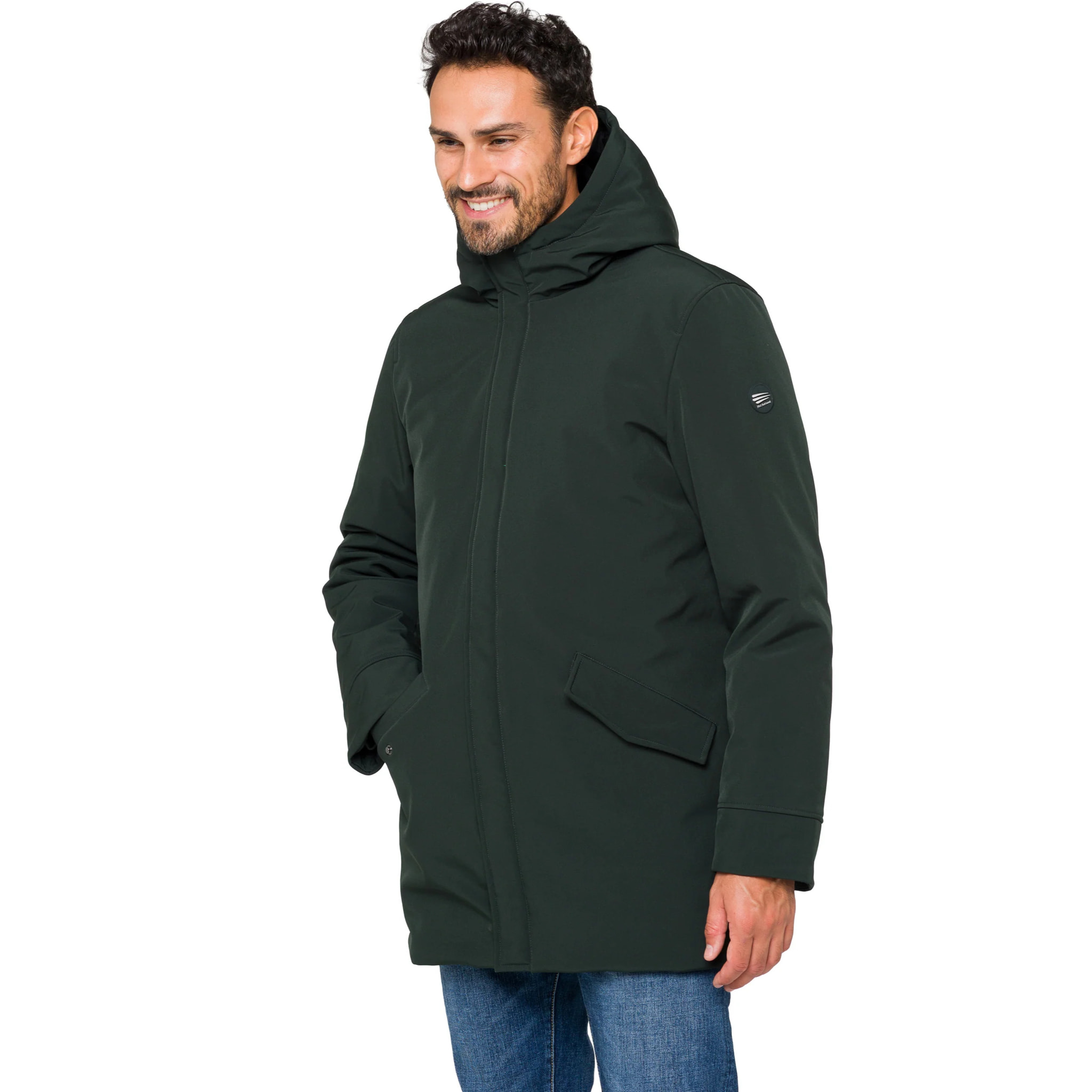 Parka ATITLAN imbottito impermeabile Verde Scuro