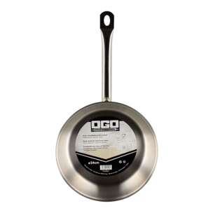 Poêle professionnelle en acier inoxydable 24cm - tous feux PROFESSIONNEL