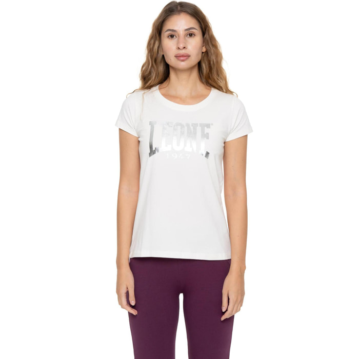 Camiseta de manga corta para mujer con estampado Leone 1947 Never Without