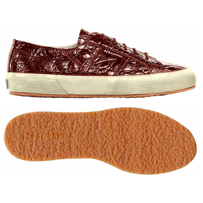 Le Superga Uomo Donna Marrone Estreme 2750-Crocodile