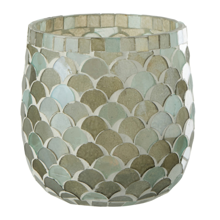 J-Line photophore Mosaïque - verre - aqua - medium