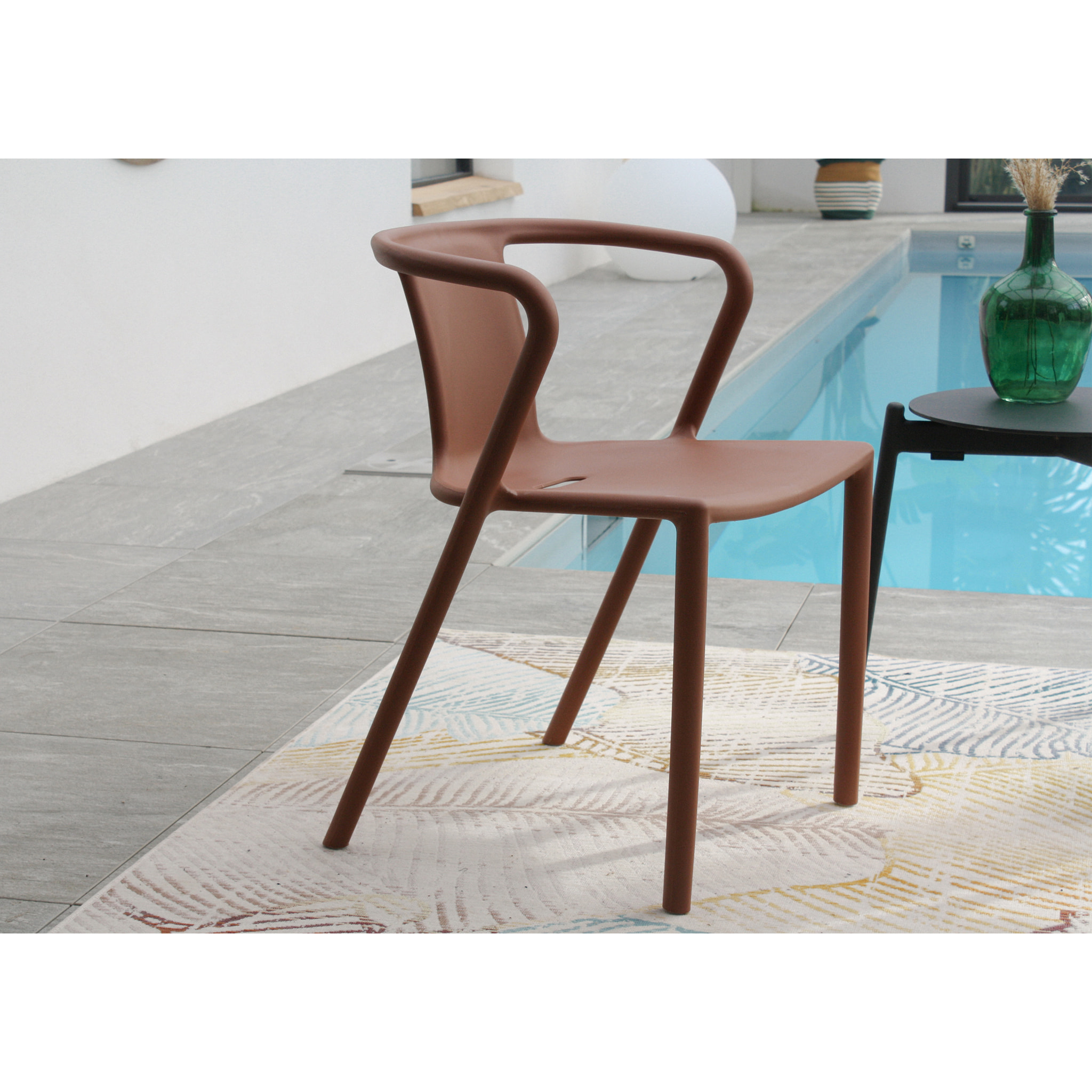 DIEGO - Fauteuil de jardin empilable en Polypropylène