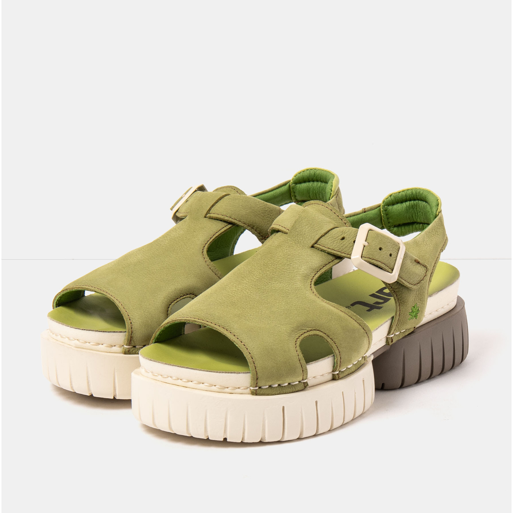 Sandalias 1882 NOBUCK LIKEN/ MADEIRA color Liken