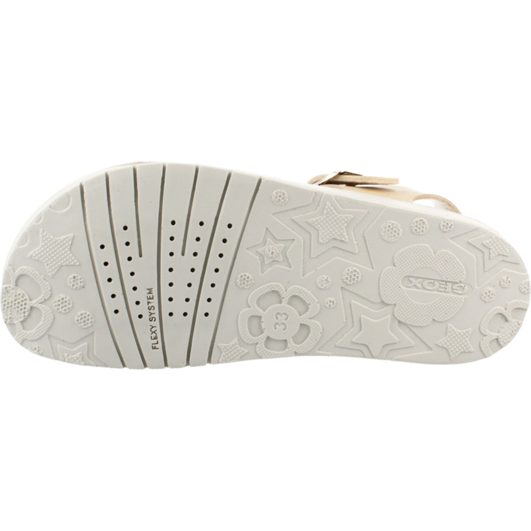 Sandalias Niña de la marca GEOX  modelo J SANDAL COSTAREI ORO