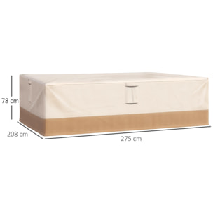 Outsunny Funda Protectora para Muebles de Jardín Tela Oxford 600D Impermeable