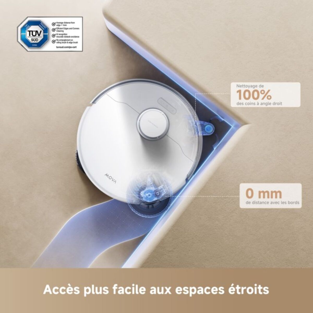 Robot Aspirateur Laveur MOVA P50 Ultra