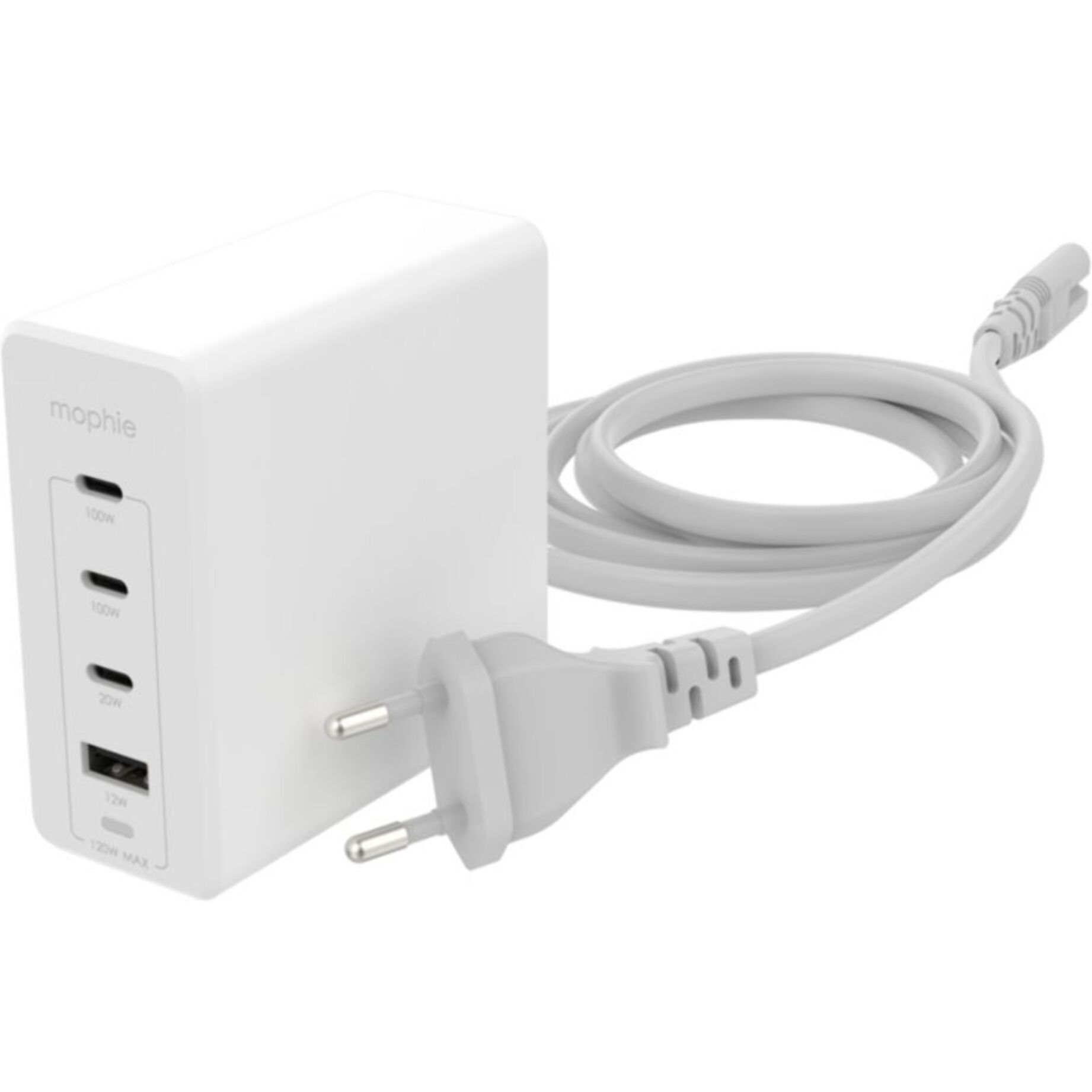 Chargeur secteur MOPHIE 120W GaN 4 en 1 Blanc