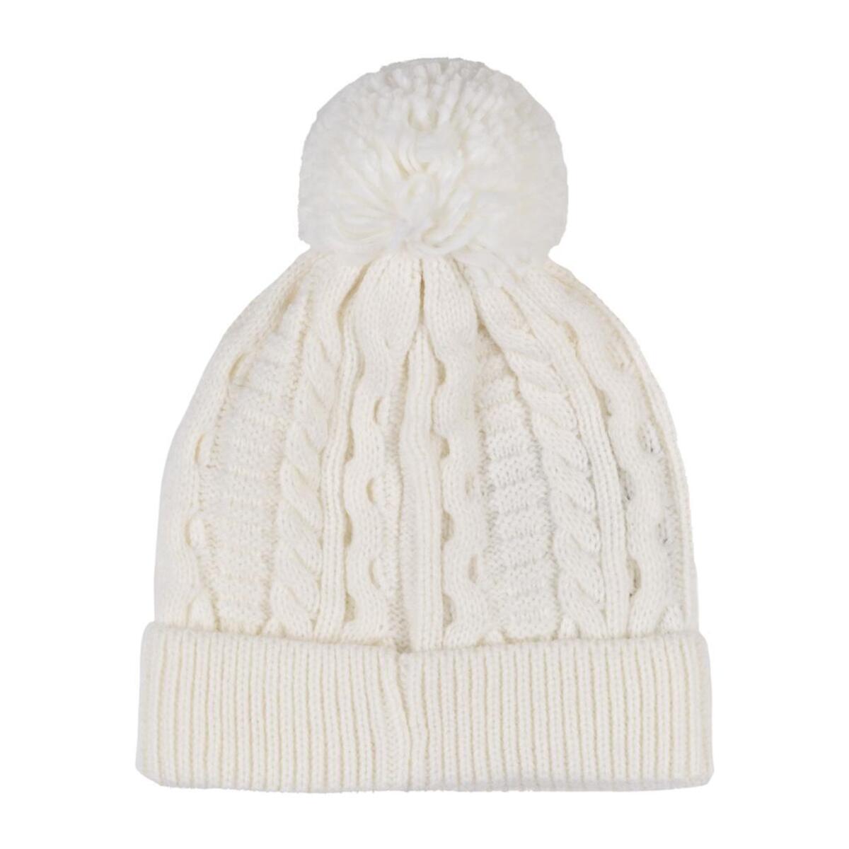 Gorro de invierno para mujer con pompón trenzado "Relaxed"