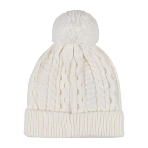 Gorro de invierno para mujer con pompón trenzado "Relaxed"