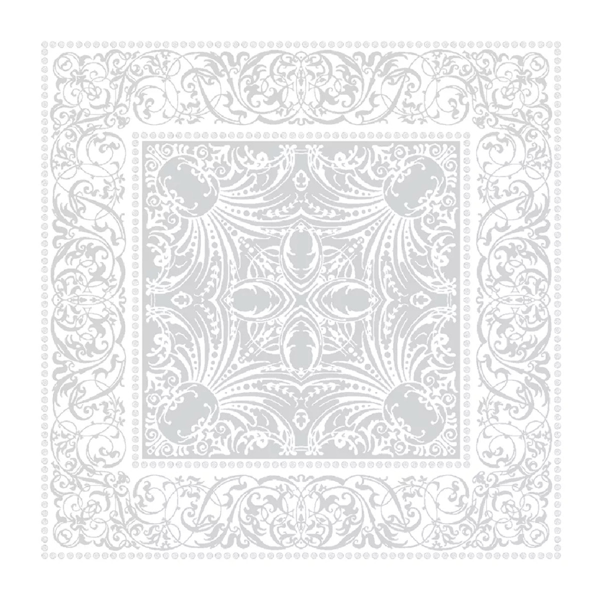 Serviette pur coton bio motif jacquard blanc Alexandrine neige
