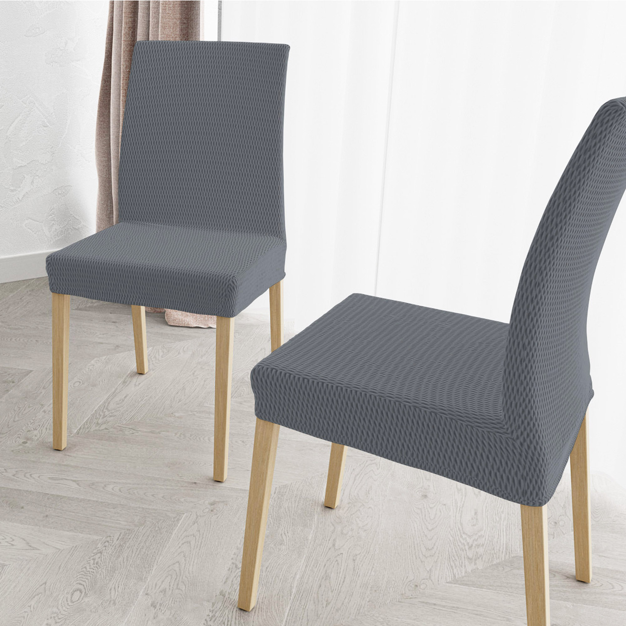 COPPIA VESTISEDIA CON SCHIENALE FASHIONABLE, Microfibra/Cotone/Elastan - GRIGIO SCURO