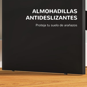 Tocador de Maquillaje con Espejo, Tocador con 2 Cajones, 3 Compartimentos Abiertos, Mesa de Maquillaje para Espacios Pequeños, Dormitorio, Negro