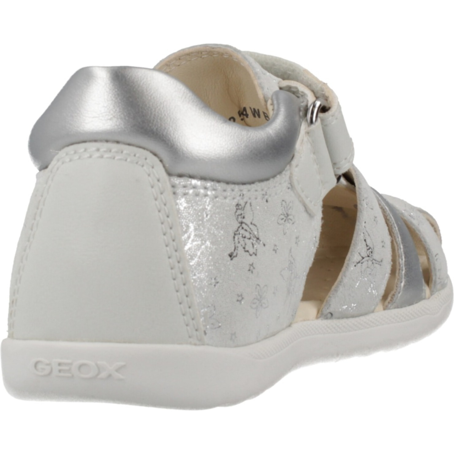 Sandalias Niña de la marca GEOX  modelo B SANDAL MACCHIA GIR PLATA