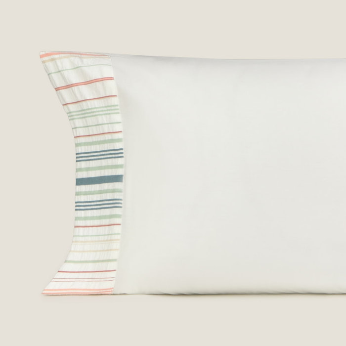Funda de almohada de algodón 180 hilos rayas Cresi color varios 100% Algodón