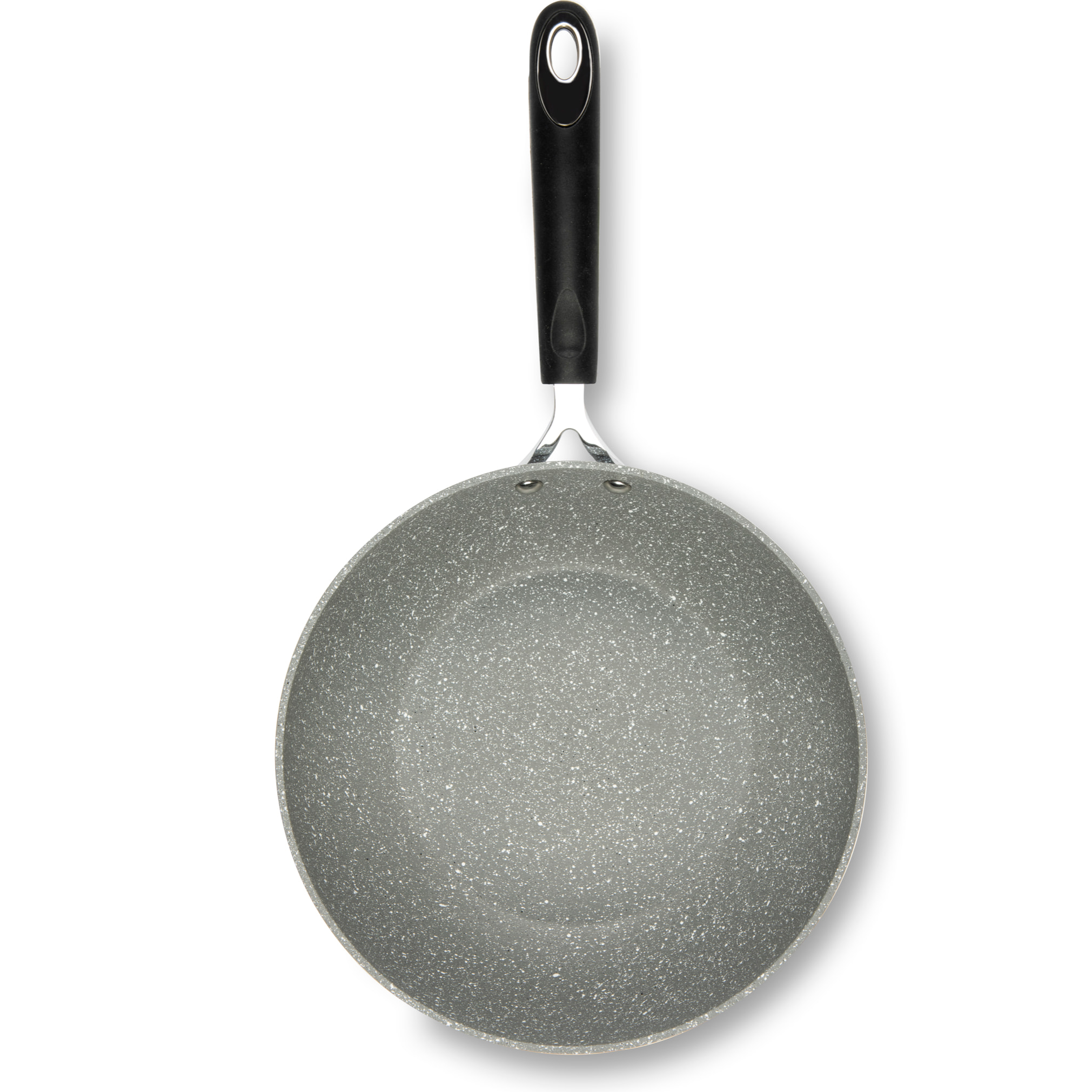 Wok 28 cm Excelsa – Forn-Ok, Alluminio Grigio
