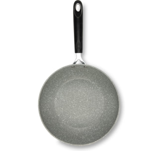 Wok 28 cm Excelsa – Forn-Ok, Alluminio Grigio
