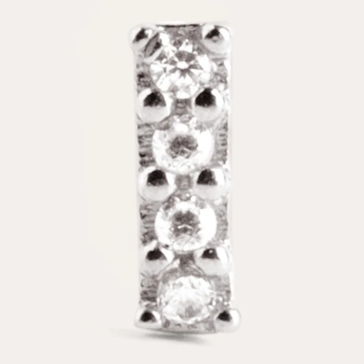 Pendiente Suelto Letter Sparks Plata